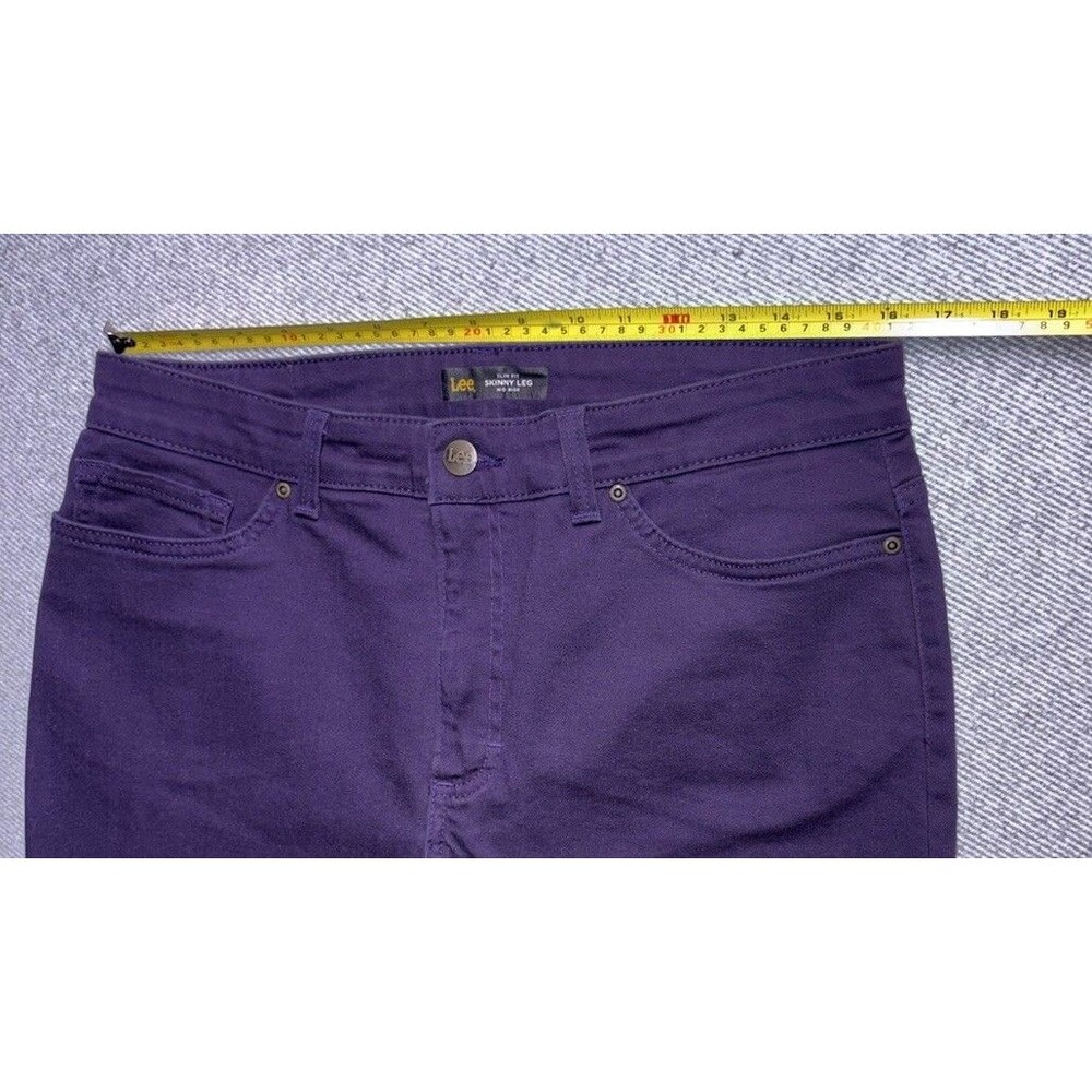 Lee Sculpting Slim Fit Skinny Leg Jeans - Deep Purple Women’s Size 16M - Picture 8 of 9